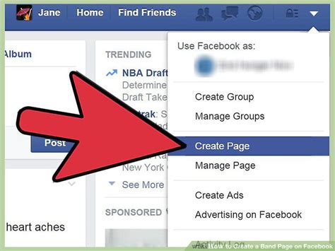 how to create a band page on facebook